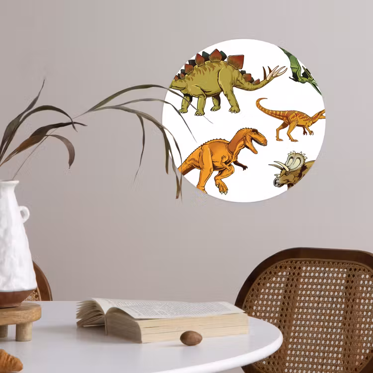 Behangcirkel - Dinosaurus - Tekening - Kinderen - Jongens - Kinderen — 4