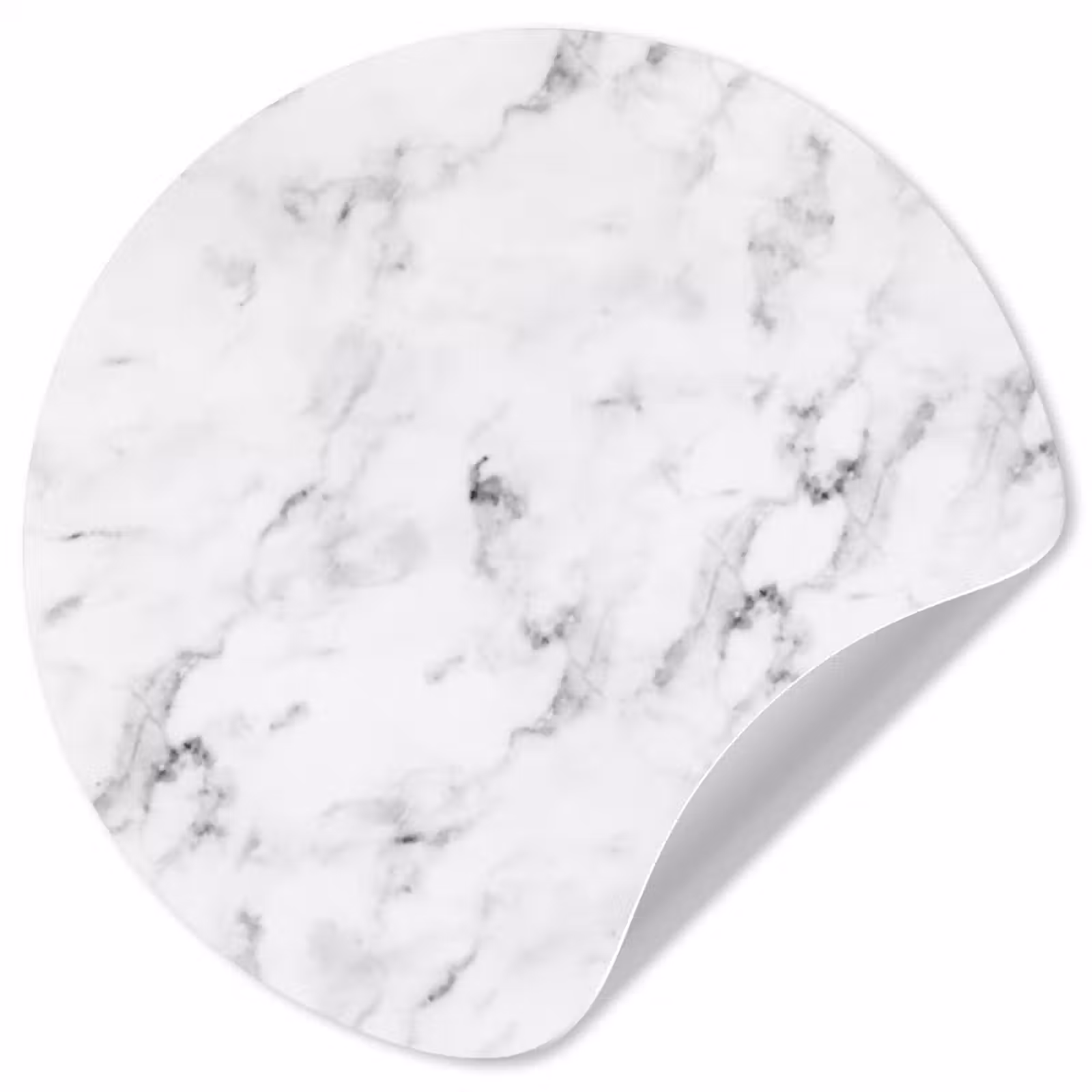 Behangcirkel - Marmer - Luxe - Wit - Grijs - Marmerlook — 1