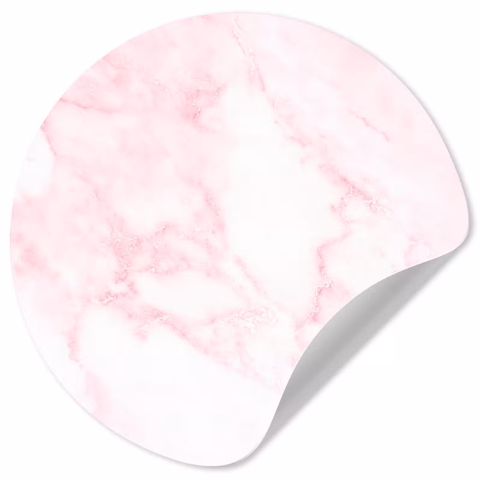 Behangcirkel - Marmer - Wit - Roze - Chic - Marmerlook — 1