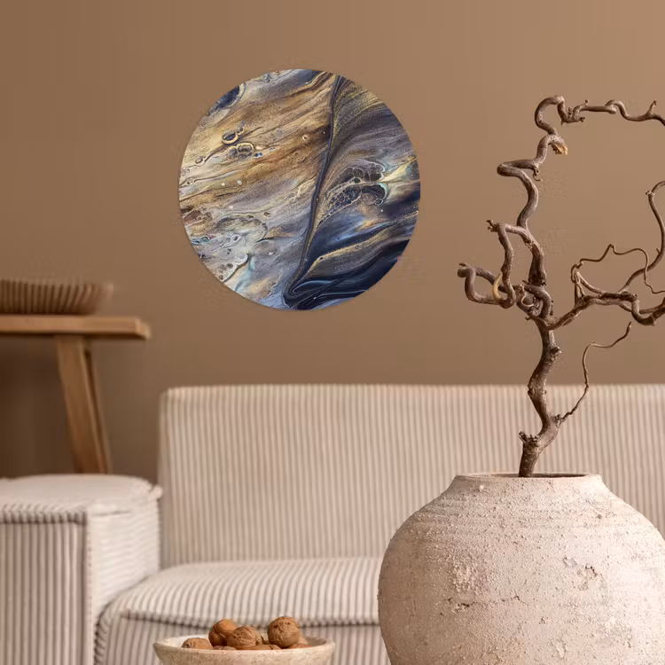 Behangcirkel - Marmer - Goud - Waterverf - Textuur - Marmerlook — 2