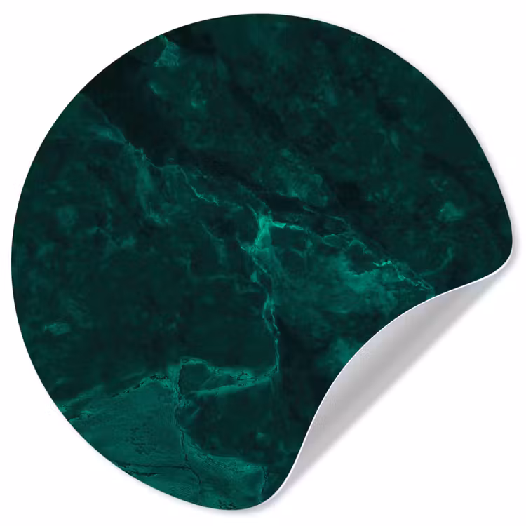 Behangcirkel - Marmer - Kalk - Groen - Structuur - Marmerlook — 1