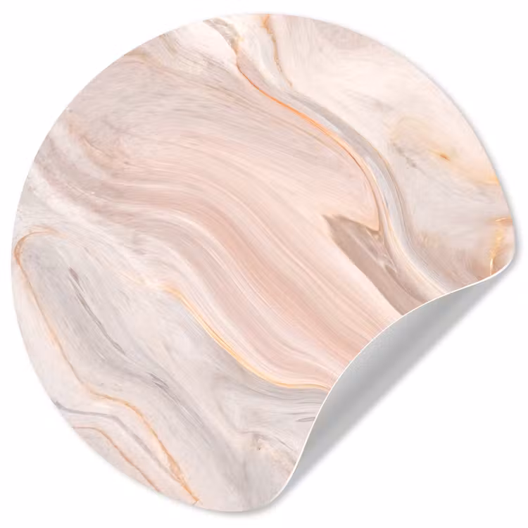 Behangcirkel - Marmer - Patroon - Pastel - Abstract - Marmerlook - Luxe — 1