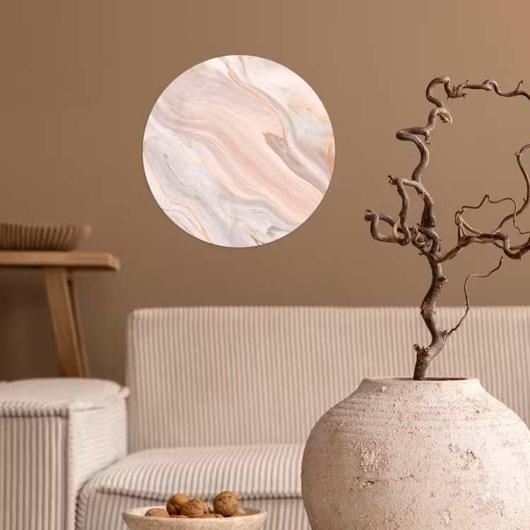 Behangcirkel - Marmer - Patroon - Pastel - Abstract - Marmerlook - Luxe — 2