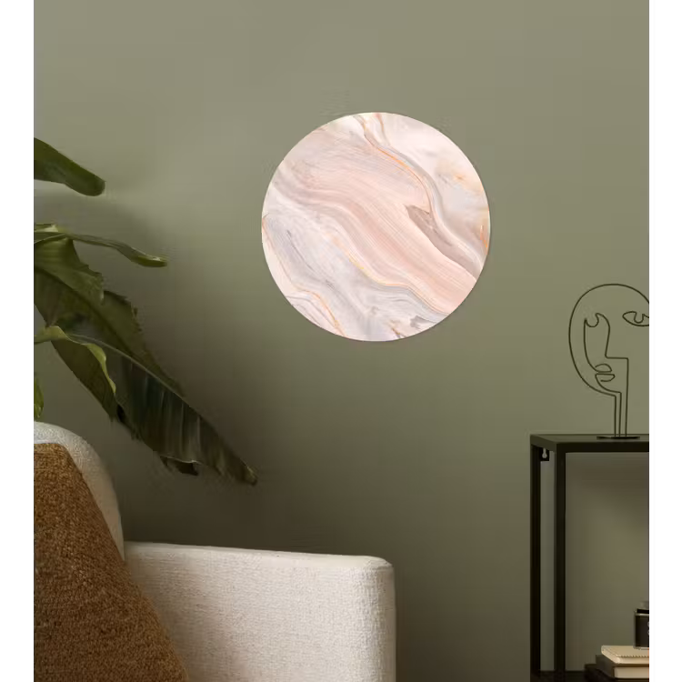 Behangcirkel - Marmer - Patroon - Pastel - Abstract - Marmerlook - Luxe — 3