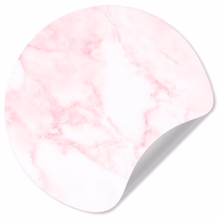 Behangcirkel - Marmer - Wit - Roze - Chic - Marmerlook — 1