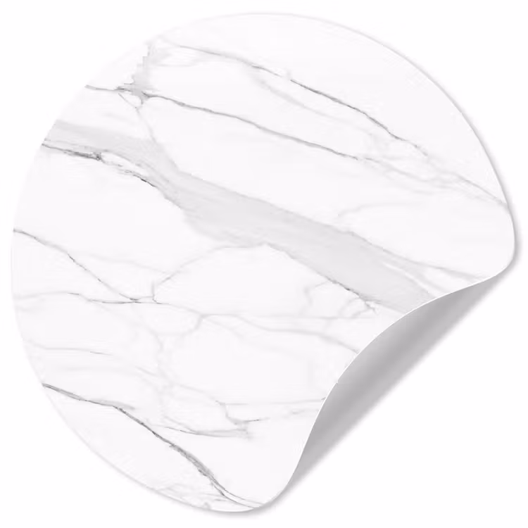 Behangcirkel - Marmer - Wit - Lijn - Patronen - Luxe - Marmerlook — 1