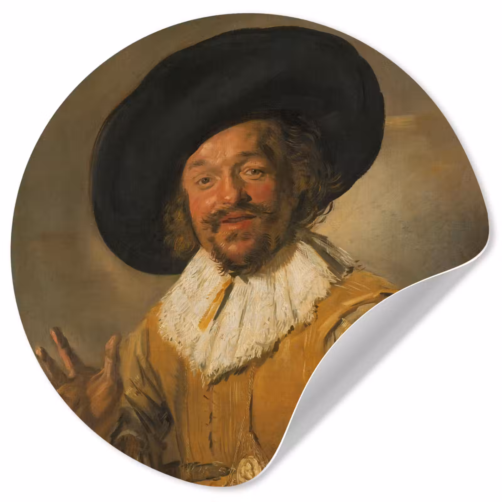 Behangcirkel - De vrolijke drinker - Schilderij van Frans Hals — 1