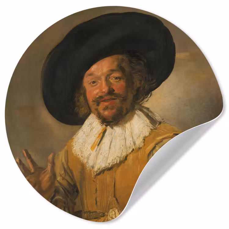 Behangcirkel - De vrolijke drinker - Schilderij van Frans Hals — 1