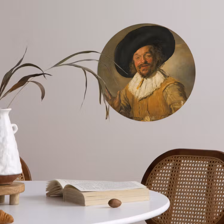 Behangcirkel - De vrolijke drinker - Schilderij van Frans Hals — 4