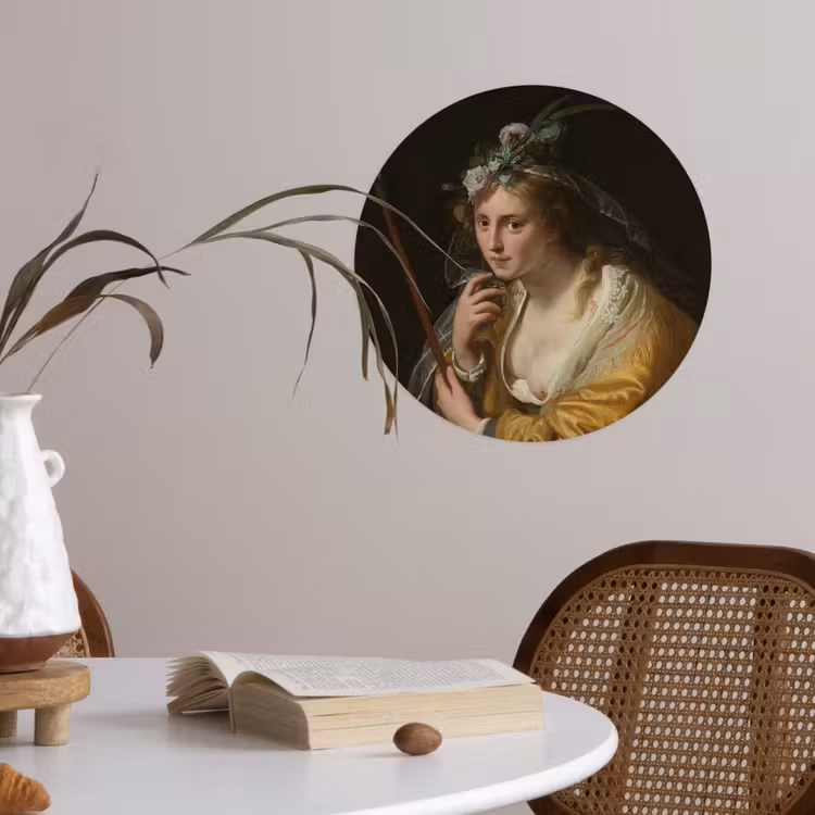 Behangcirkel - Een herderin - Schilderij van Paulus Moreelse — 4