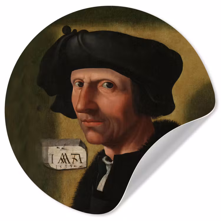 Behangcirkel - Portret van Jacob Cornelisz van Oostsanen - Schilderij van Jacob Cornelisz. van Oostsanen — 1