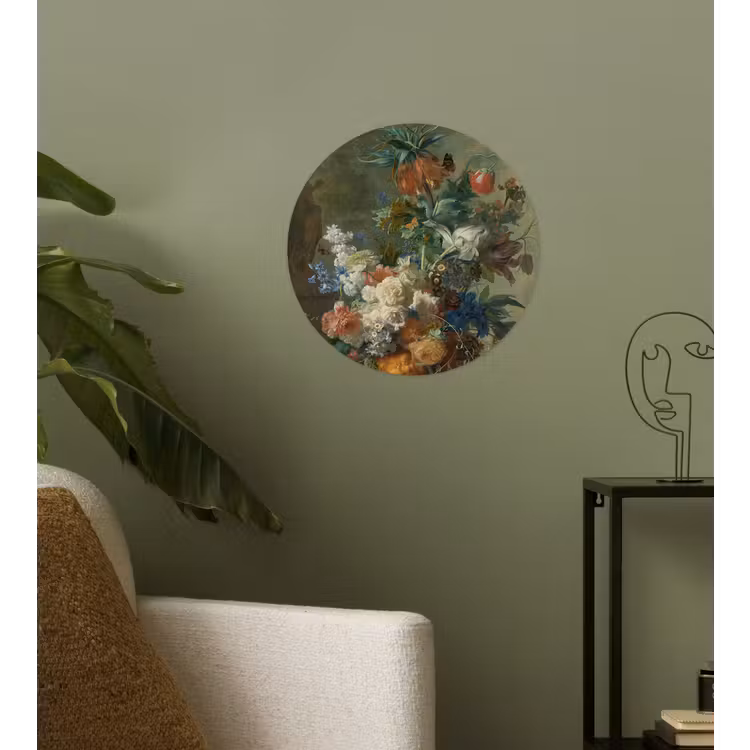 Behangcirkel - Stilleven met bloemen - Schilderij van Jan van Huysum — 3