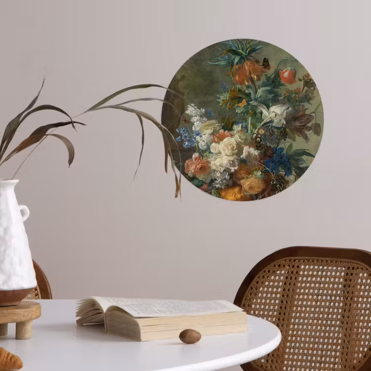 Behangcirkel - Stilleven met bloemen - Schilderij van Jan van Huysum — 4