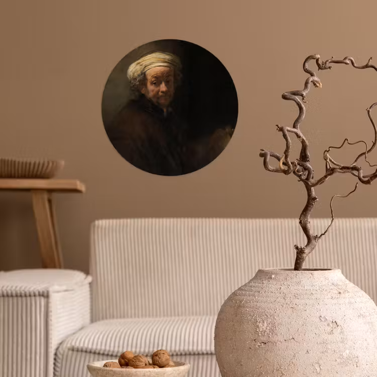 Behangcirkel - Zelfportret als de apostel Paulus - Schilderij van Rembrandt van Rijn — 2