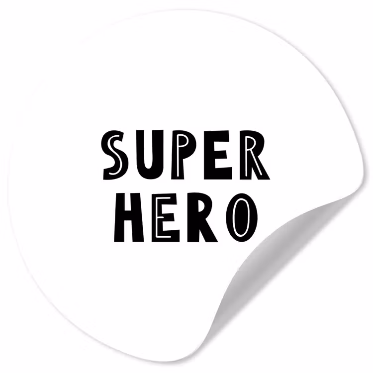 Behangcirkel - Jongens - Quotes - Super hero - Kind - Spreuken — 1