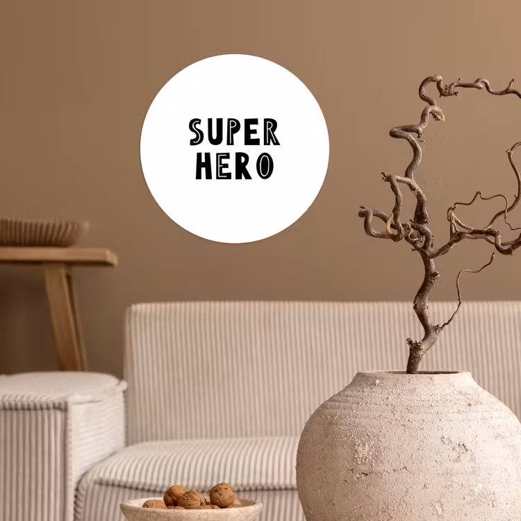 Behangcirkel - Jongens - Quotes - Super hero - Kind - Spreuken — 2