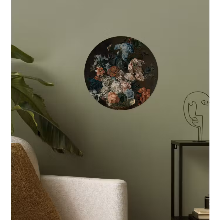 Behangcirkel - Stilleven met bloemen - Schilderij van Cornelia van der Mijn — 3