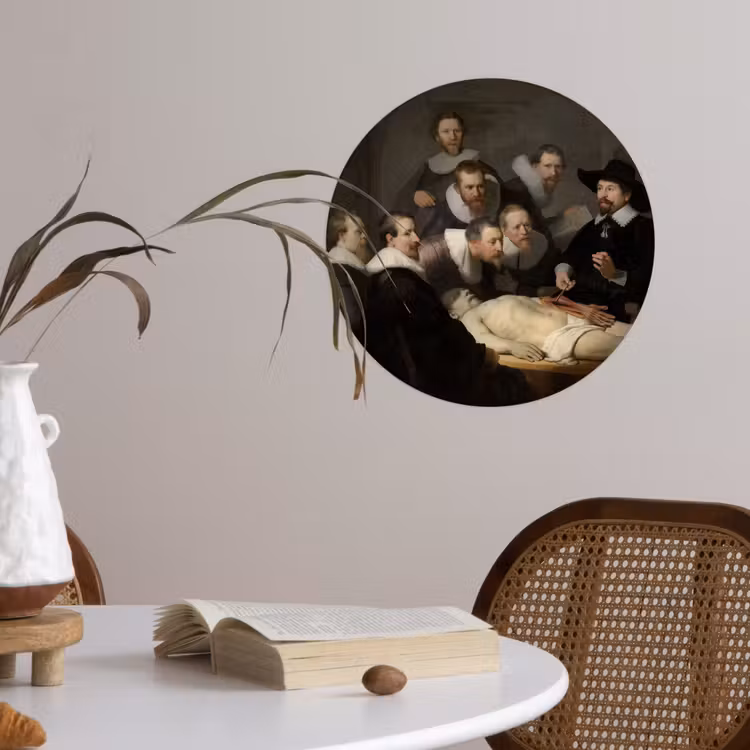 Behangcirkel - De anatomische les van Dr. Nicolaes Tulp - Schilderij van Rembrandt van Rijn — 4