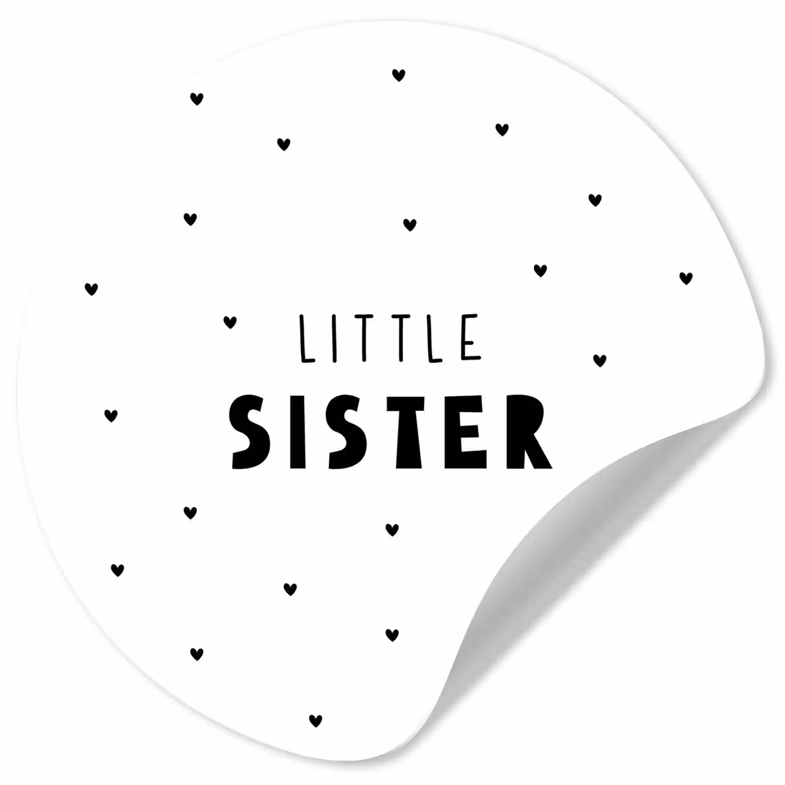 Behangcirkel - Meisjes - Zusje - Little sister - Spreuken - Quotes — 1