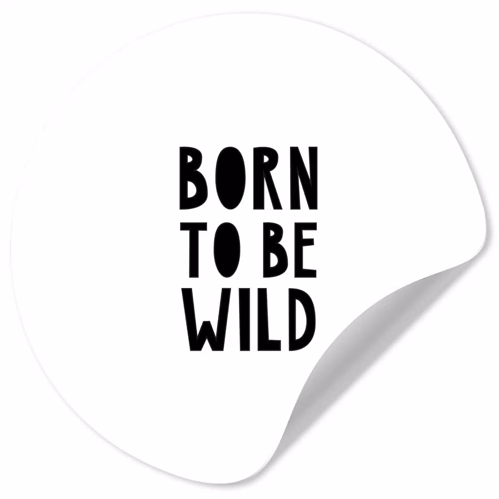 Behangcirkel - Quotes - Born to be wild - Baby - Kinderen - Spreuken — 1
