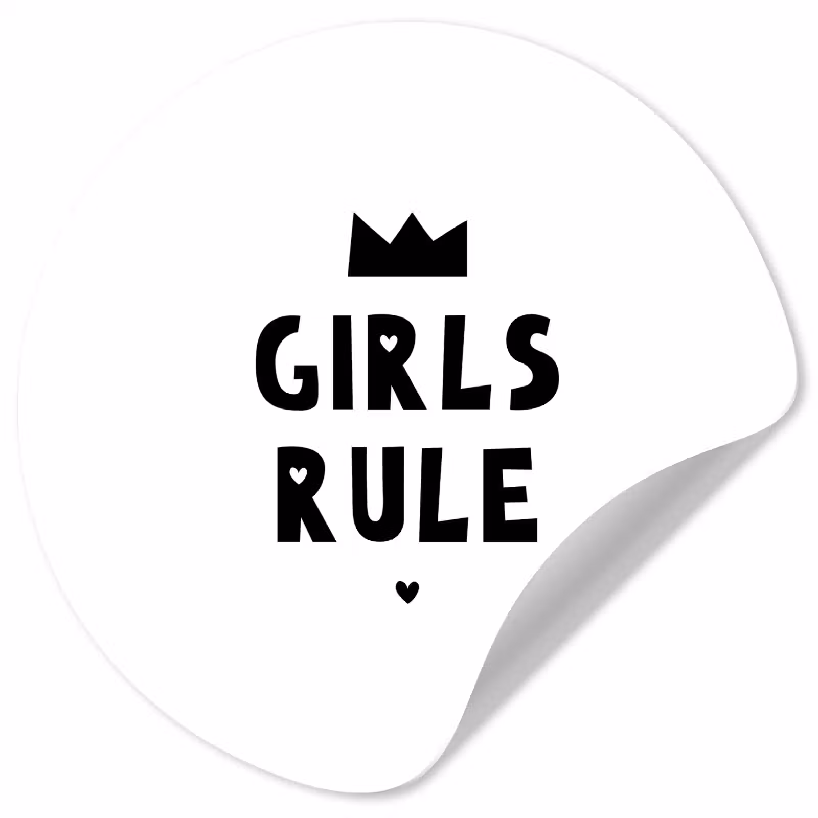 Behangcirkel - Quotes - Kinderen - Meisjes - Girls Rule - Spreuken — 1