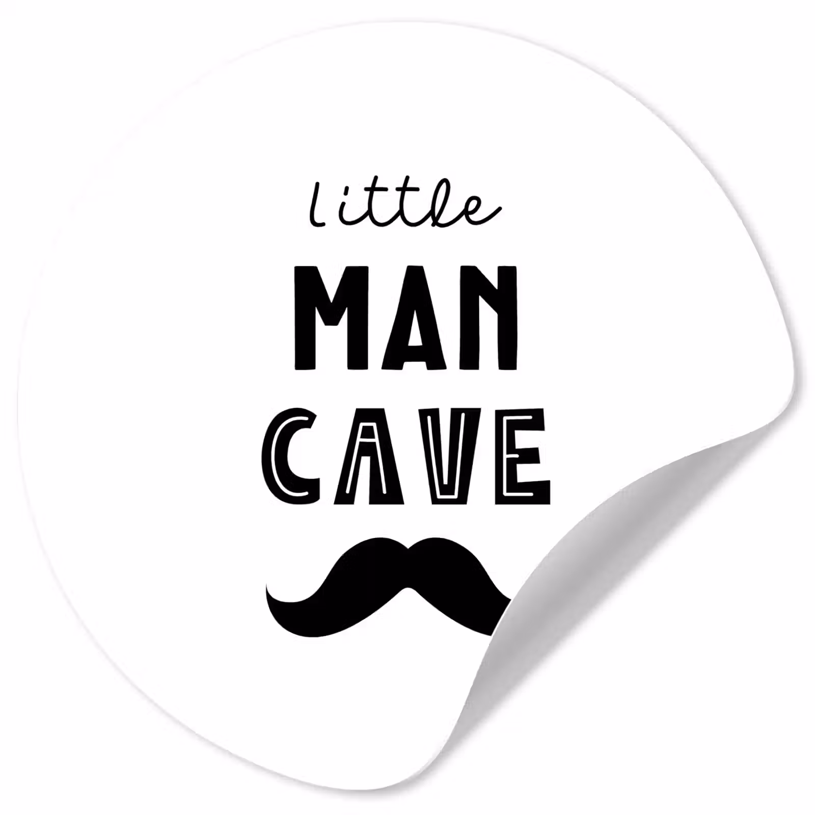 Behangcirkel - Quotes - Little man cave - Spreuken - Jongens - Kind — 1