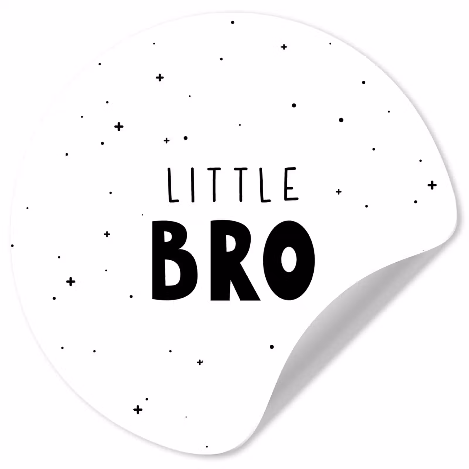 Behangcirkel - Spreuken - Kind - Jongens - Little bro - Quotes — 1