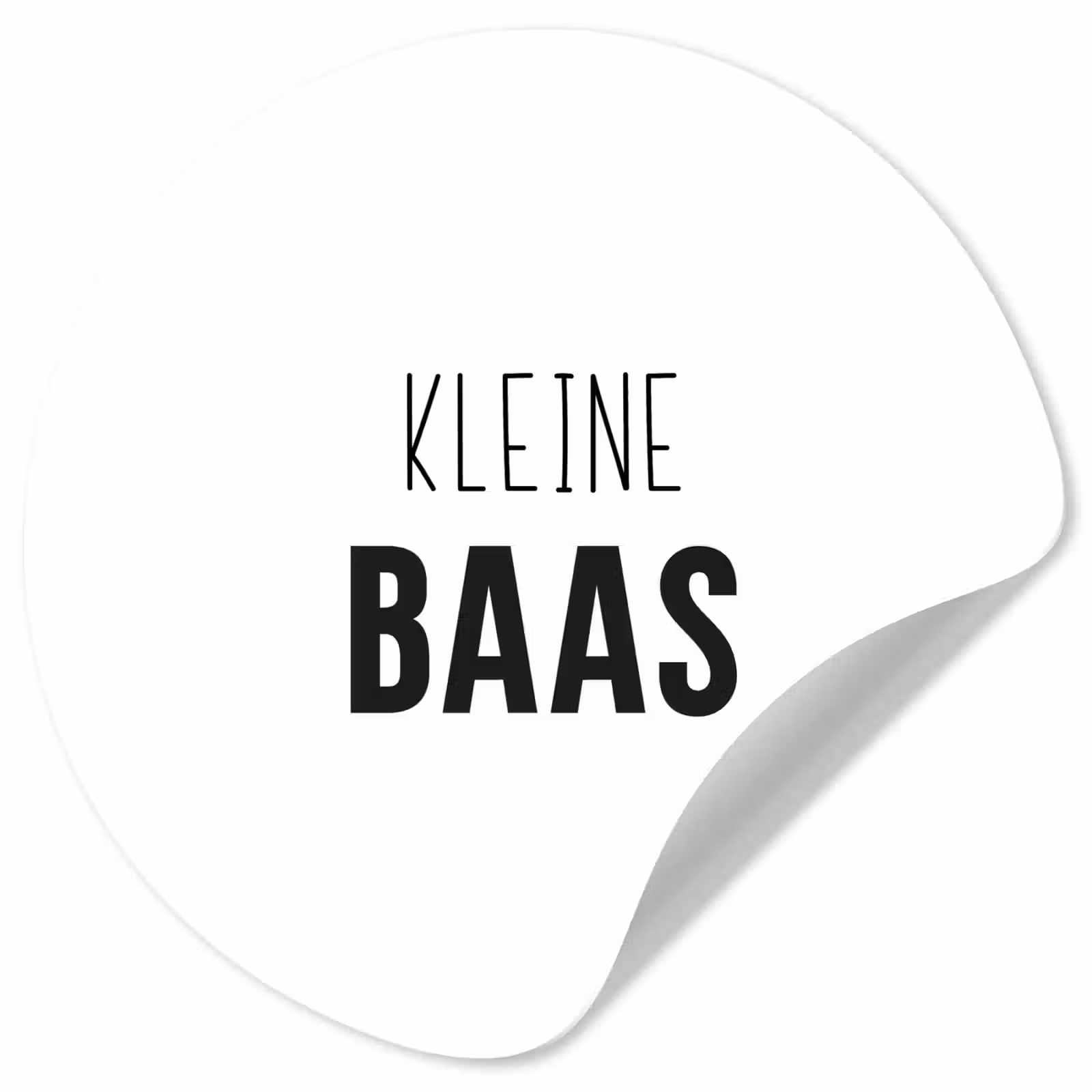Behangcirkel - Spreuken - Kleine baas - Kinderen - Jongens - Quotes — 1
