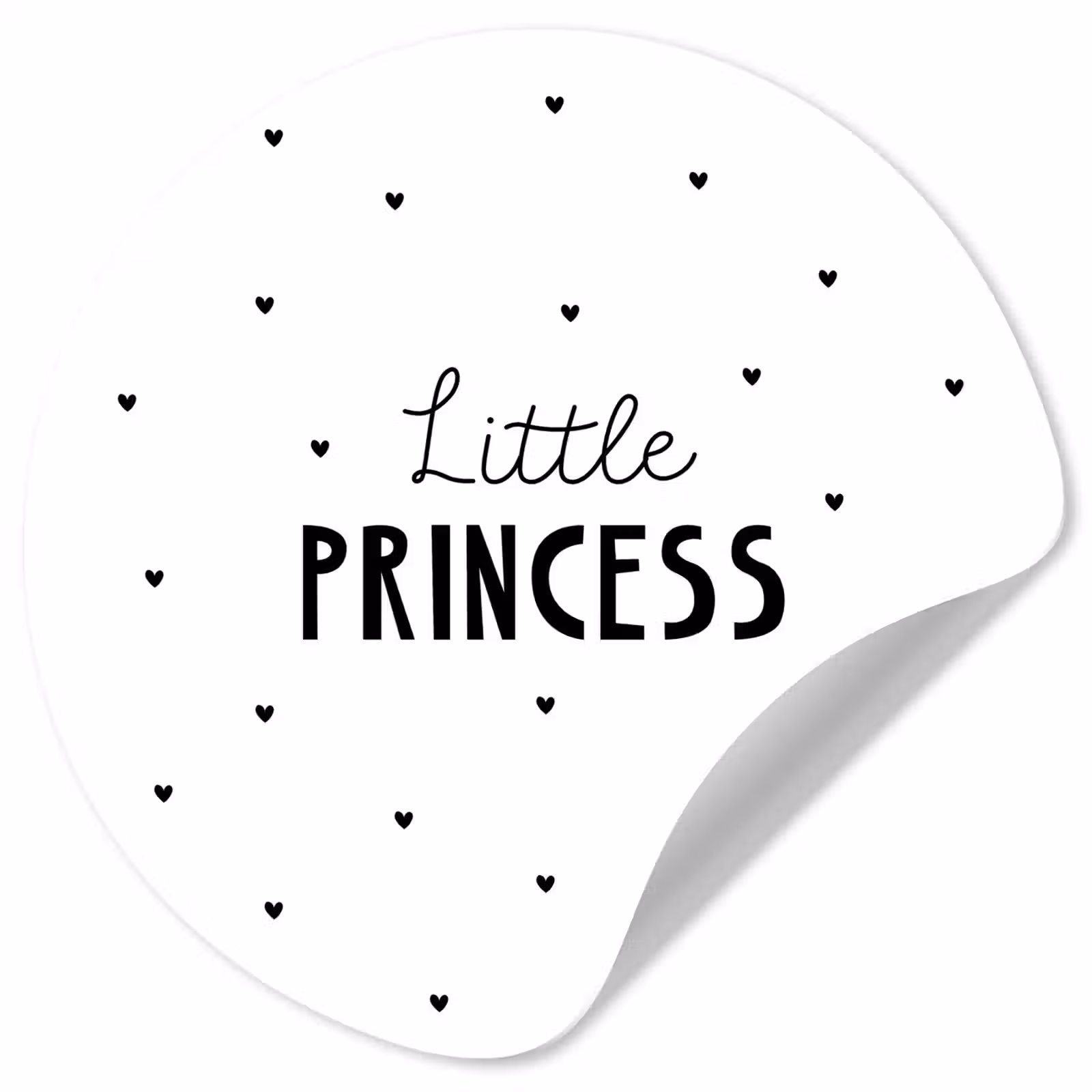 Behangcirkel - Spreuken - Little princess - Meisjes - Prinses - Quotes — 1