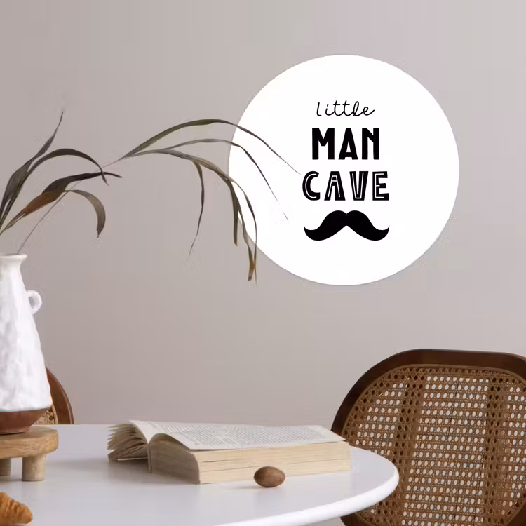 Behangcirkel - Quotes - Little man cave - Spreuken - Jongens - Kind — 4