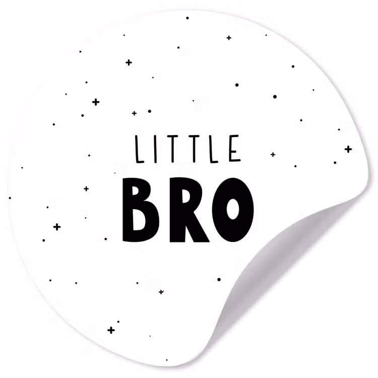 Behangcirkel - Spreuken - Kind - Jongens - Little bro - Quotes — 1