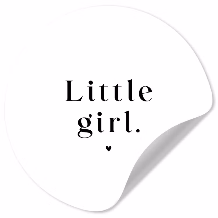 Behangcirkel - Spreuken - Little girl - Meisje - Kinderen - Quotes — 1
