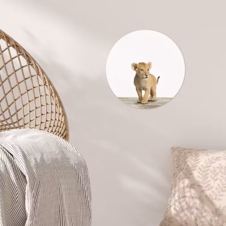 Behangcirkel - Leeuw - Welp - Kinderen - Jongens - Dieren - Meisjes — 5