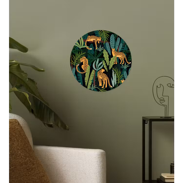 Behangcirkel - Jungle - Panter - Patronen - Jongens - Meiden - Planten — 3