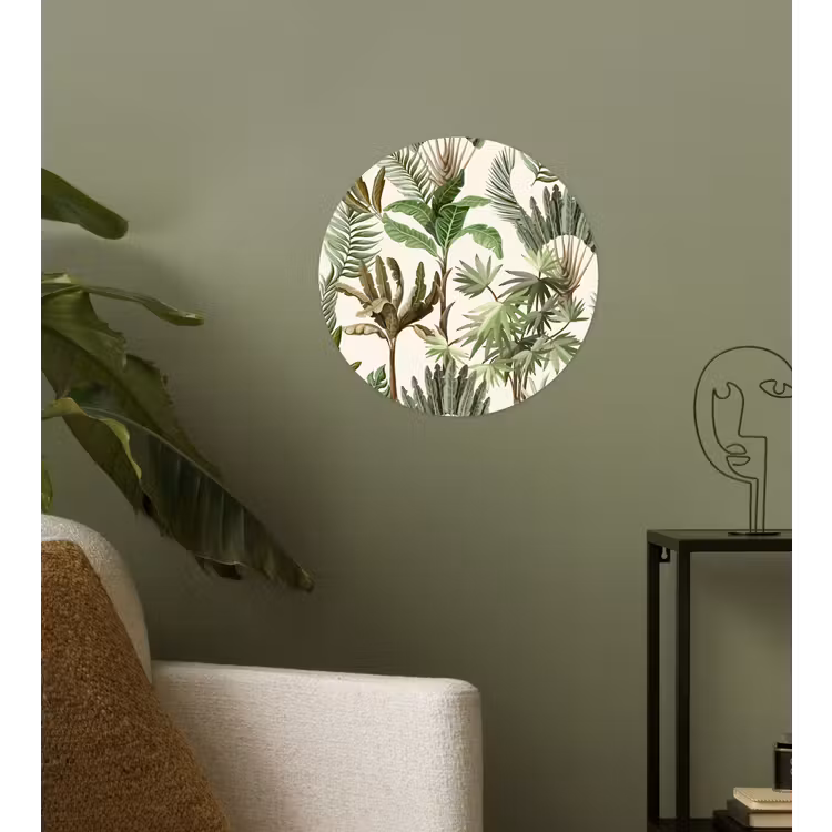 Behangcirkel - Jungle - Palmboom - Bananenplant - Kinderen - Natuur - Planten — 3