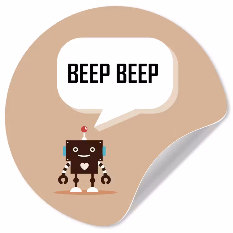 Behangcirkel - Spreuken - Quotes - Beep beep - Robot - Hart - Kids - Jongens — 1