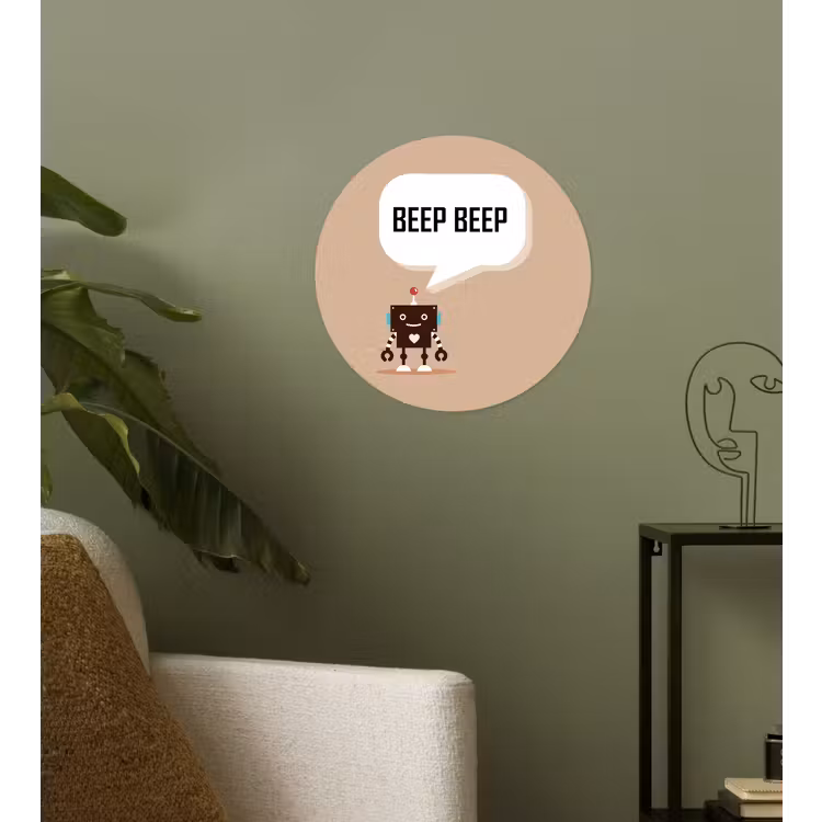 Behangcirkel - Spreuken - Quotes - Beep beep - Robot - Hart - Kids - Jongens — 3
