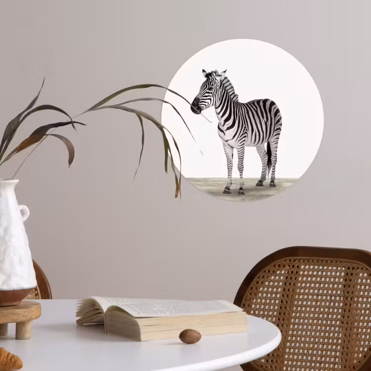Behangcirkel - Zebra - Meisjes - Dieren - Kinderen - Jongens — 4