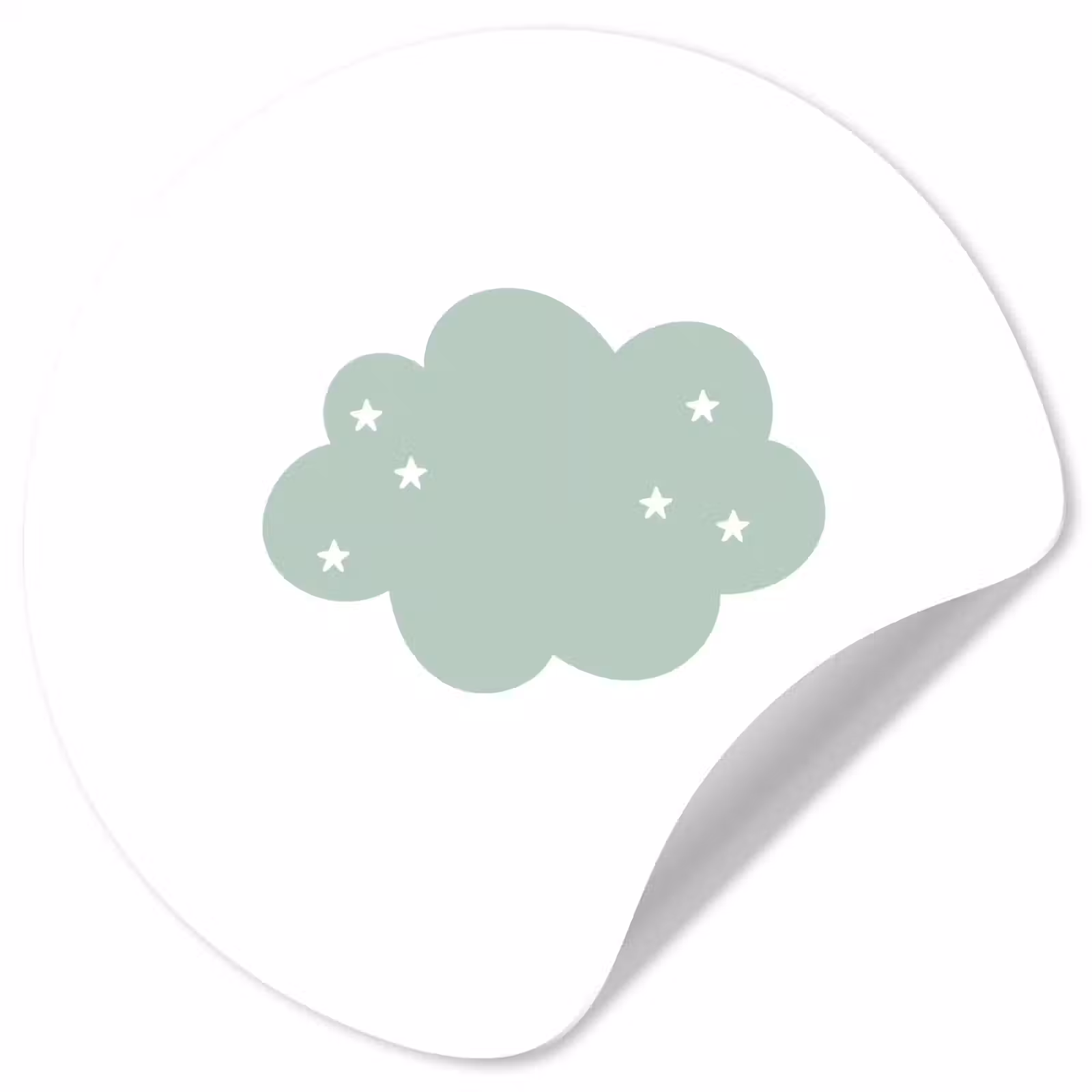 Behangcirkel - Wolk - Meiden - Jongens - Sterren - Pastel - Kind — 1