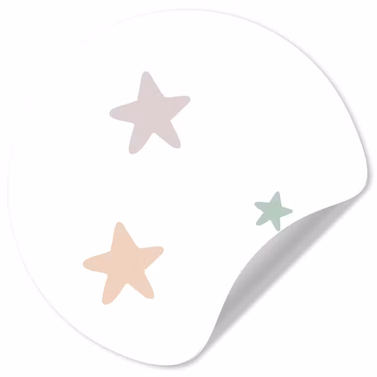 Behangcirkel - Sterren - Pastel - Meiden - Jongens - Kinderen — 1