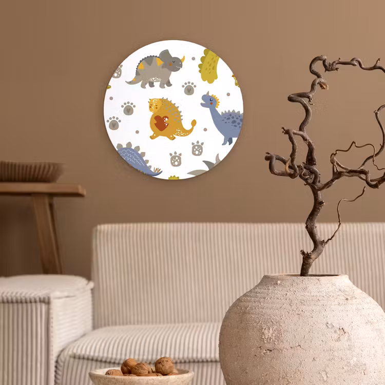 Muurcirkel - Dinosaurus - Kinderen - Design - Jongens - Meisjes - Kinderen — 2
