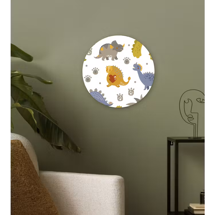 Muurcirkel - Dinosaurus - Kinderen - Design - Jongens - Meisjes - Kinderen — 3