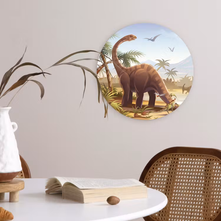 Muurcirkel - Dinosaurus - Landschap - Tropisch - Kinderen - Jongens — 4