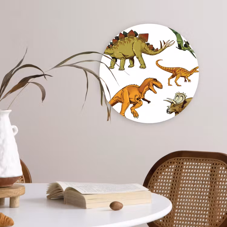 Muurcirkel - Dinosaurus - Tekening - Kinderen - Jongens - Kinderen — 4