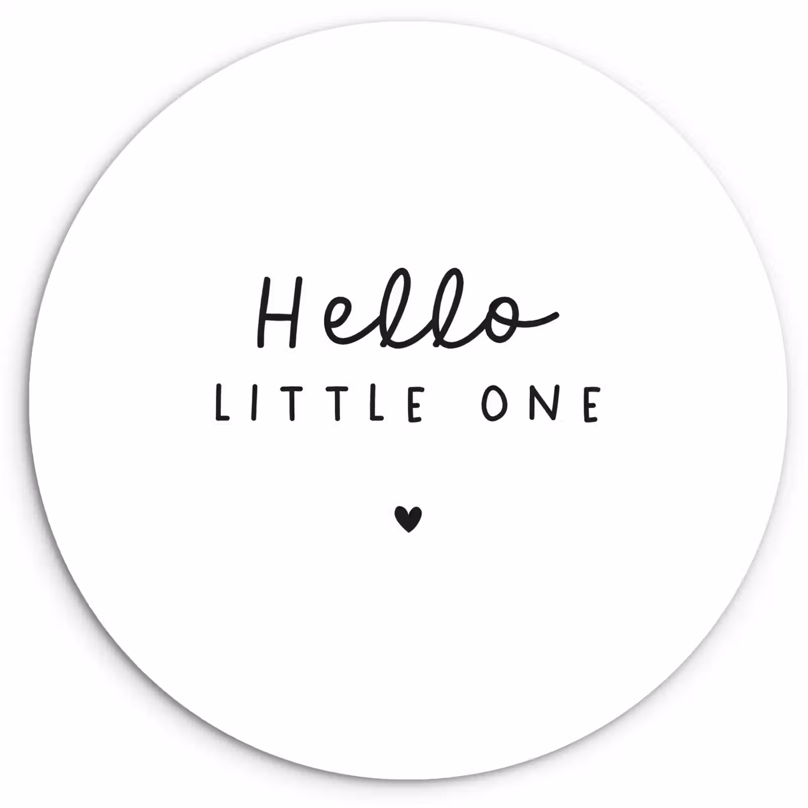 Muurcirkel - Quotes - Hello little one - Baby - Spreuken - Kinderen — 1