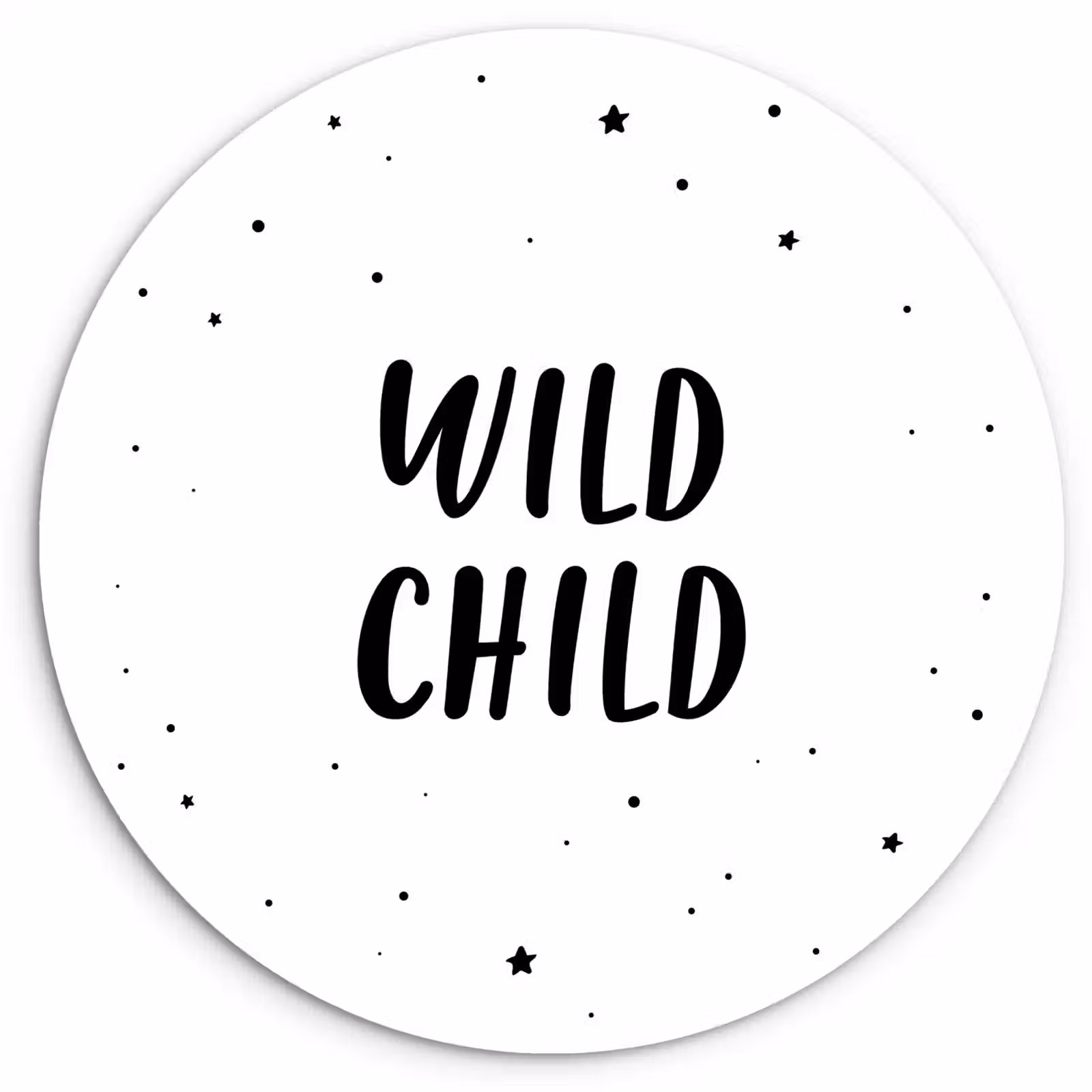 Muurcirkel - Quotes - Wild child - Baby - Kinderen - Tekst — 1