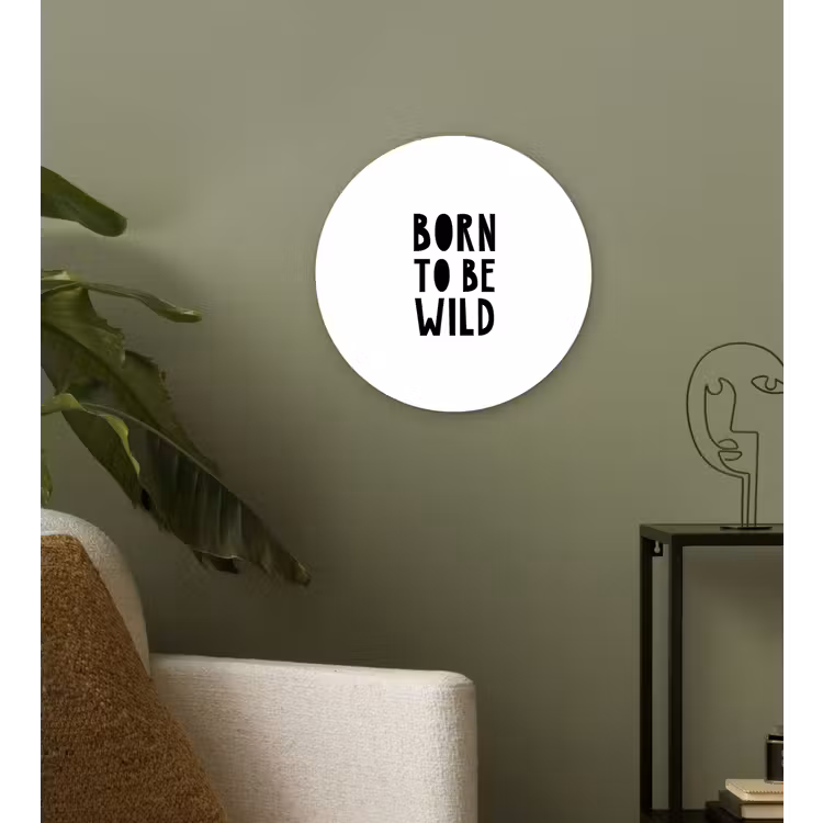 Muurcirkel - Quotes - Born to be wild - Baby - Kinderen - Spreuken — 3
