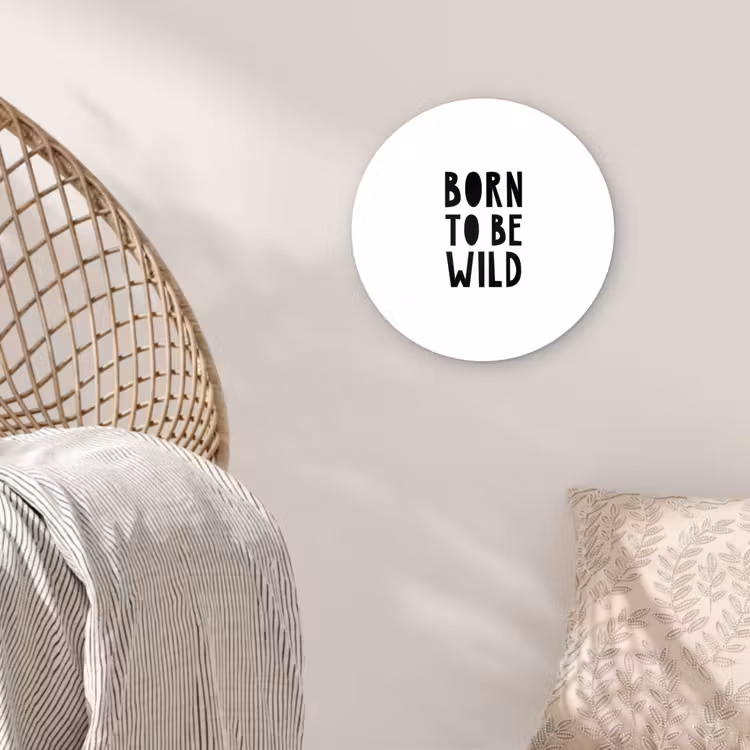 Muurcirkel - Quotes - Born to be wild - Baby - Kinderen - Spreuken — 5