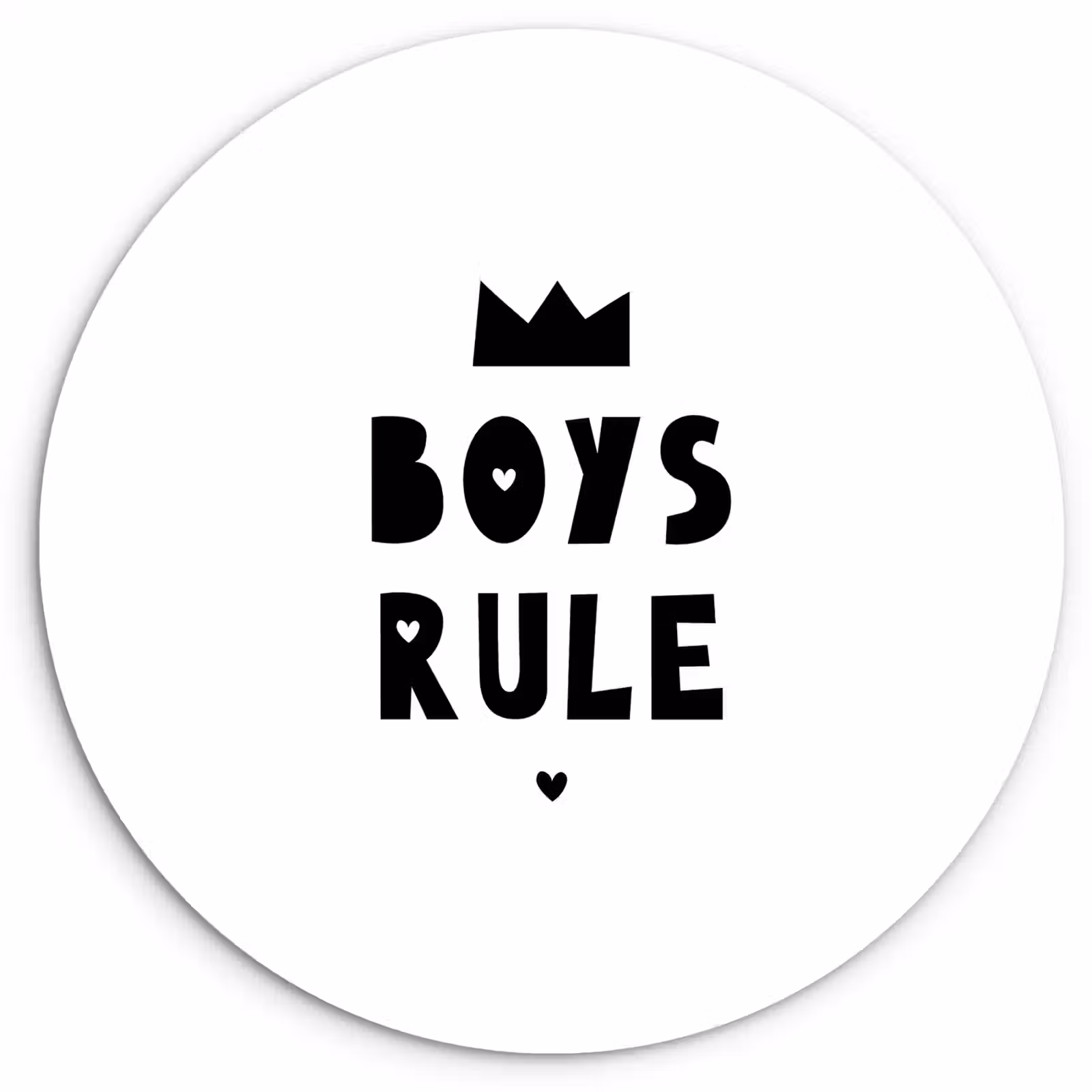 Muurcirkel - Boys Rule - Quotes - Spreuken - Kinderen - Jongens — 1