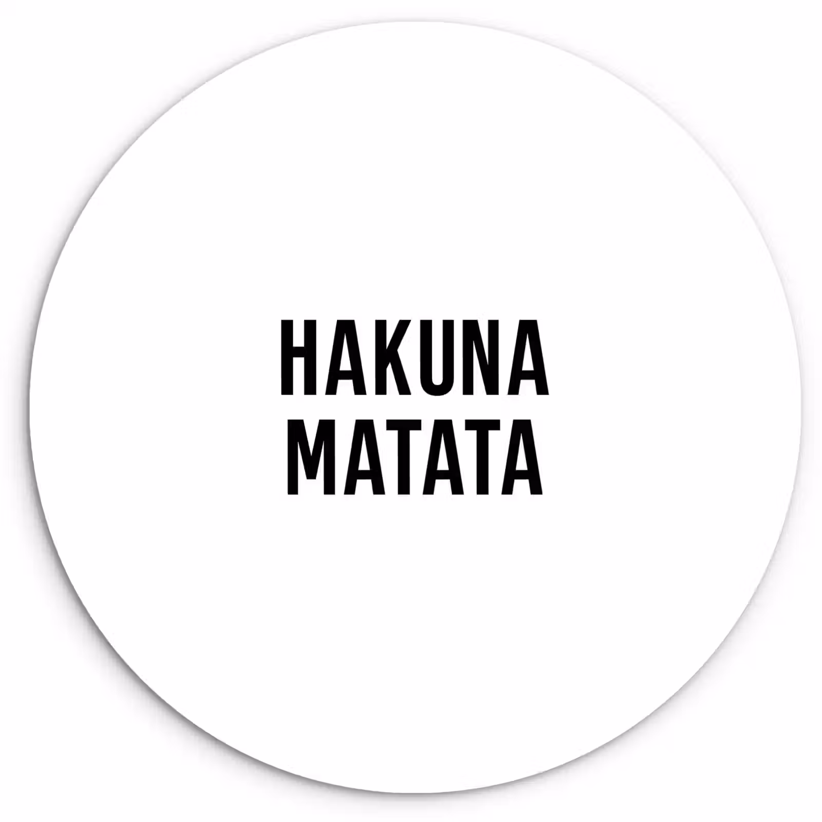 Muurcirkel - Quotes - Hakuna matata - Kinderen - Baby - Tekst — 1